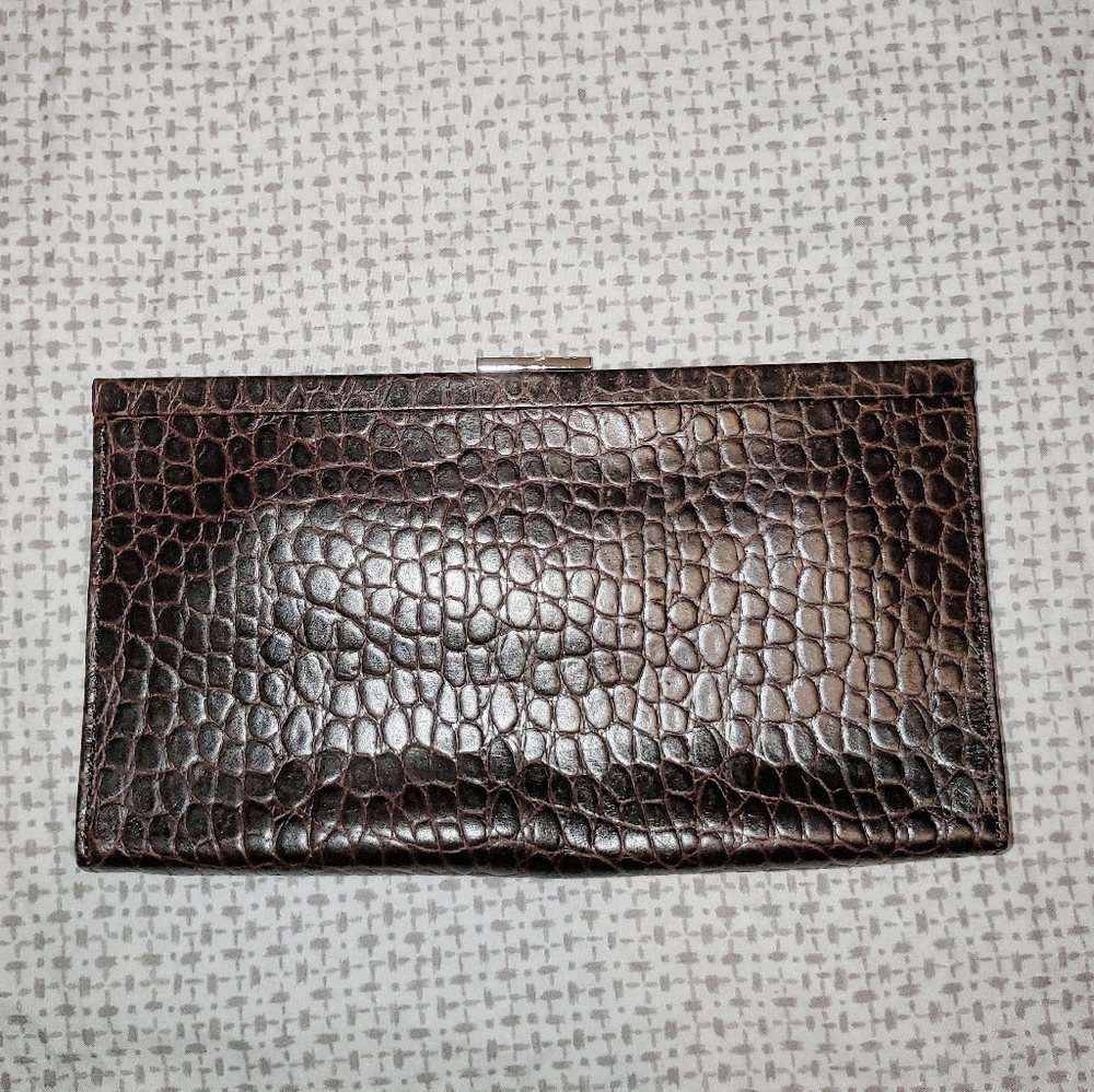Banana Republic Reptile Print Clutch